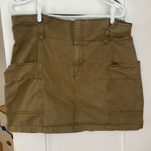 Wild Fable Green Cargo Mini Skirt
